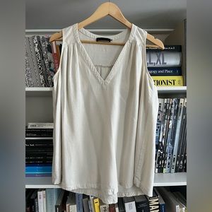 Hatch linen maternity tank